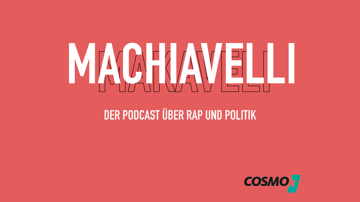 Logo "Machiavelli" - Podcast von WDR COSMO über Rap und Politik