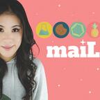 Mai Thi Nguyen-Kim - mit Logo ihres Formats "maiLab"